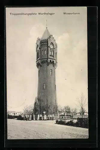 AK Warthelager, Wasserturm, Truppenübungsplatz