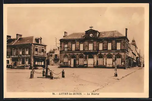 AK Littry-les-Mines, la Mairie