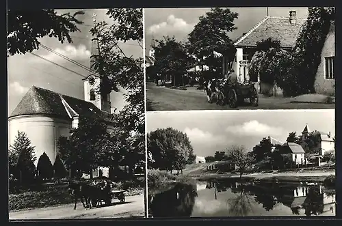 AK Veresegyház, Ortsansichten mit Kirche