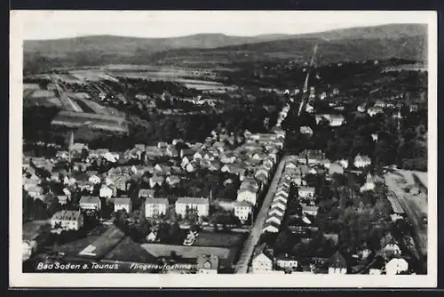 AK Bad Soden / Taunus, Gesamtansicht, Fliegeraufnahme