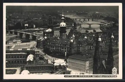 Foto-AK Walter Hahn, Dresden, Nr. 5654: Dresden, Schloss und Hofkirche