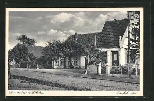 AK Grossenbrode / Holstein, Häuser in der Dorfstrasse