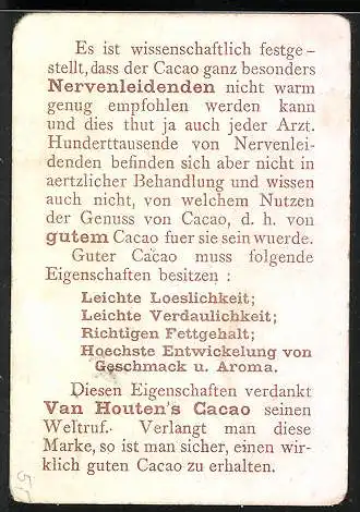 Sammelbild Van Houten`s Cacao, Zwei kleine Jäger tragen erlegten Hasen