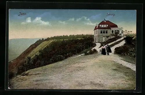 AK Jena, Gasthaus auf dem Jenzig