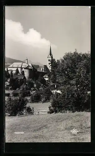 AK Radstadt, Ortsansicht mit Kirchturm