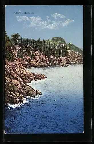 AK Pola, Brioni, Küste der Insel