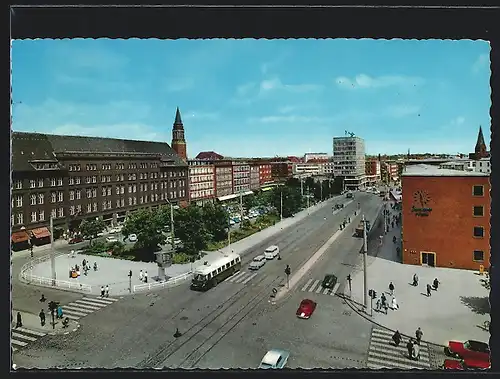 AK Kiel, Blick auf den Holstenplatz mit Hotel Astor