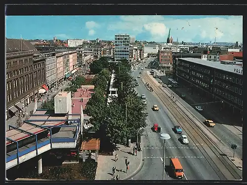 AK Kiel, Blick auf den Holstenplatz mit Hotel Astor