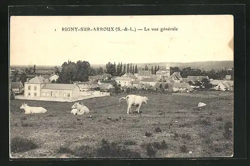 AK Rigny-sur-Arroux, La vue generale