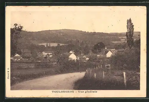 AK Toulongeon, Vue générale, Blick zum Ort