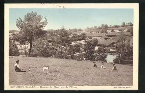 AK Beaubery, Hameau de Givry pris de l'Etang