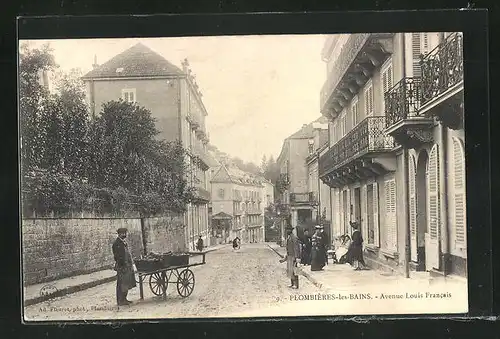 AK Plombières-les-Bains, Avenue Louis Francais