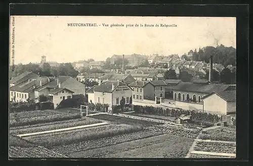 AK Neufchateau, Vue générale prise de la Route de Rebeuville