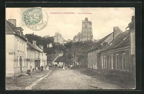 AK Domart-les-Ponthieu, Petit Panorama