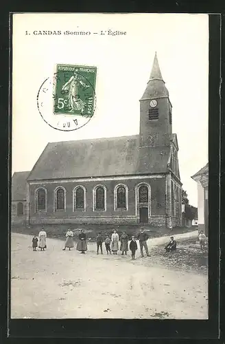 AK Candas, L`Église, Ansicht der Kirche