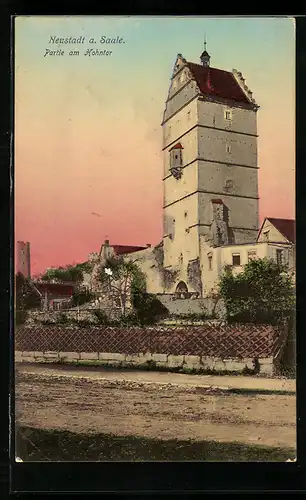 AK Neustadt /Saale, Partie am Hohntor