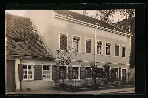 AK Bamberg, Strassenpartie vor einem Wohnhaus