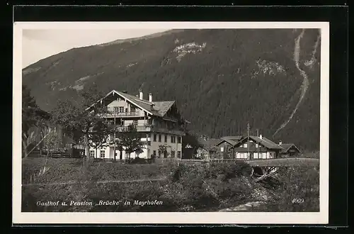 AK Mayrhofen, Gasthof und Pension Brücke