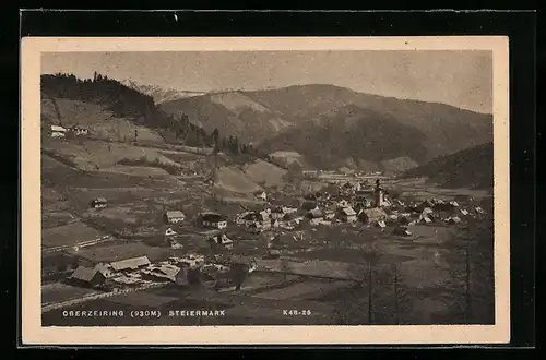 AK Oberzeiring, Totalansicht mit Kirche