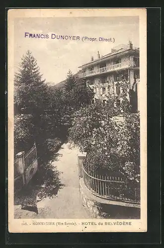 Künstler-AK Monnetier, Hotel du Belvédére