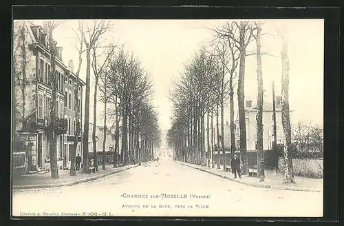 AK Charmes-sur-Moselle, Avenue de la Gare