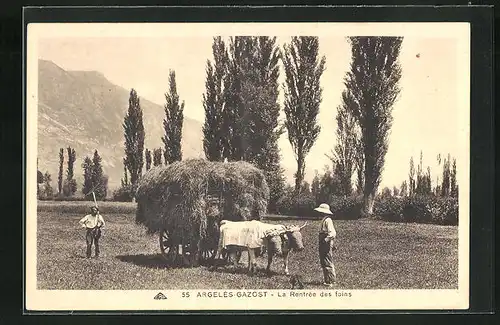 AK Argeles-Gazost, La Rentree des foins