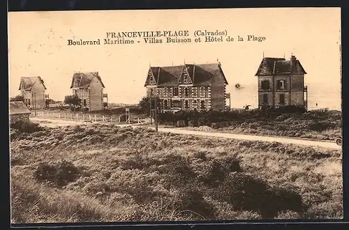 AK Franceville-Plage, Boulevard Maritime, Villas Busson et Hotel de la Plage