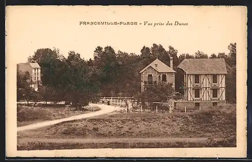 AK Franceville-Plage, Vue prise des Dunes