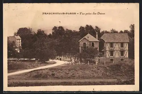 AK Franceville-Plage, Vue prise des Dunes