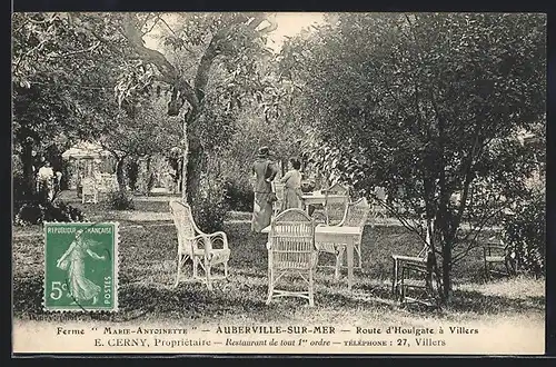 AK Auberville-sur-Mer, Ferme Marie-Antoinette