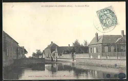 AK Le Coudray-Saint-Germer, La Grande Mare