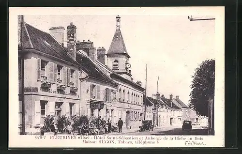 AK Fleurines, Hôtel Saint-Sébastien et Auberge de la Biche au Bois, Maison Hugon