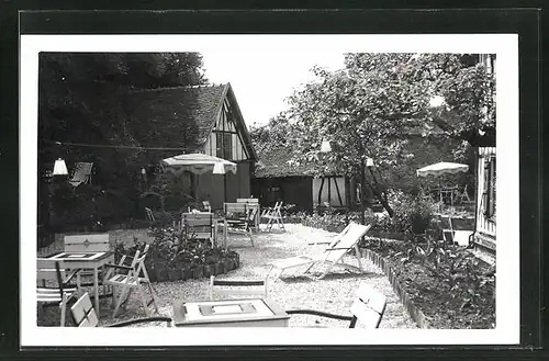 AK Gerberoy, L`Hostellerie du Vieux Logis, Le Jardin