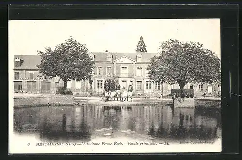 AK Hètomesnil, L`ancienne ferme-Ècole, Facade principale