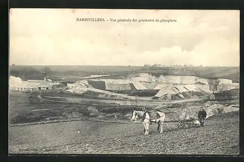 AK Hardivillers, Vue générale des gisements de phosphate