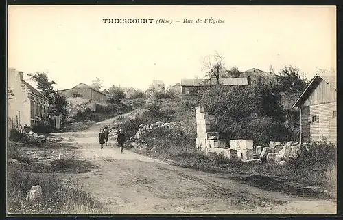 AK Thiescourt, Rue de l`Église