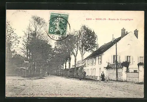 AK Senlis, Route de Compiégne