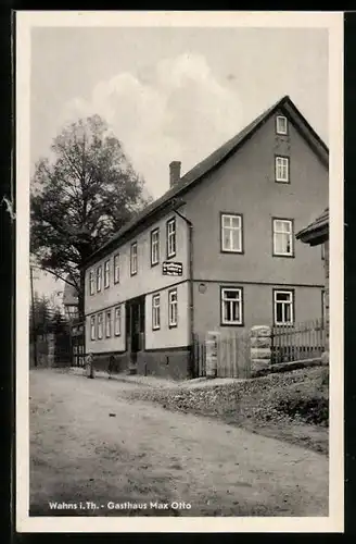 AK Wahns, Blick auf das Gasthaus Max Otto