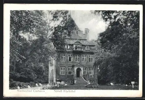 AK Cuxhaven, Schloss Ritzebüttel, Parkpartie