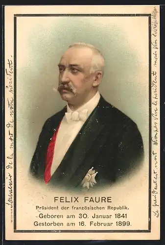 AK Felix Faure, Präsident der französischen Republik