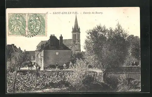 AK Saint-Gyr en Val, Entrée du Bourg