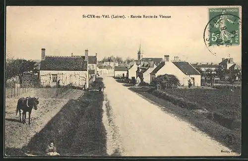 AK St-Cyr-en-Val, Entrée Route de Vienne