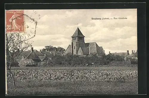 AK Trainou, Vue Générale, Totalansicht mit Kirche