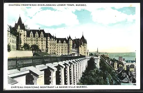 AK Quebec, Chateau Frontenac overlooking Lower Town