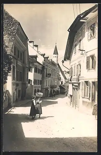 AK Bad Aussee, Strassenpartie und Kirche