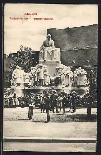 AK Budapest, Vörösmarty-Denkmal