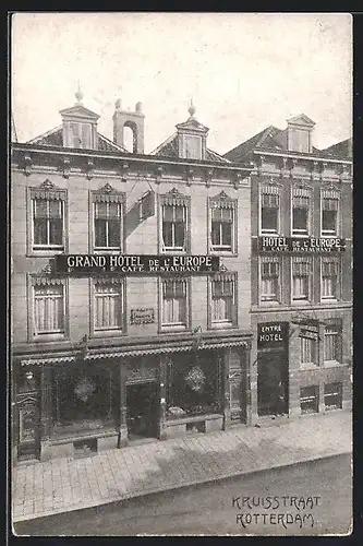 AK Rotterdam, Grand Hotel de L`Europe, Café Restaurant