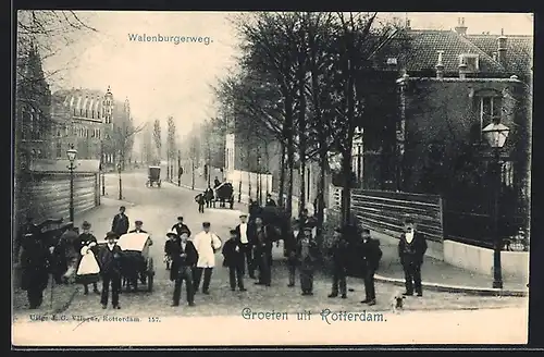 AK Rotterdam, Blick in den Walenburgerweg