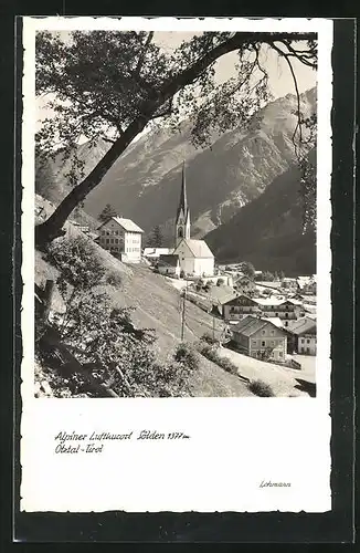 AK Sölden, Ortsansicht mit Kirche