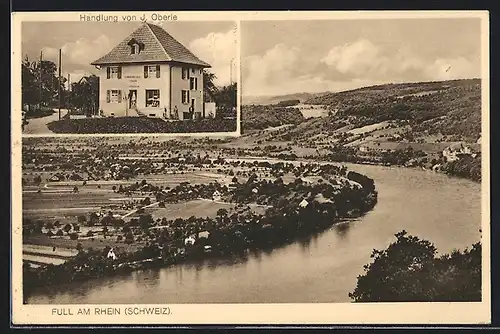 AK Full am Rhein, Handlung von J. Oberle, Rheinpartie